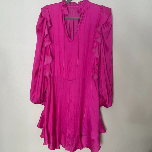 Zadig & Voltaire Ruins Satin Dress – Pink – Size Small – Excellent Condition - Picture 8 of 13